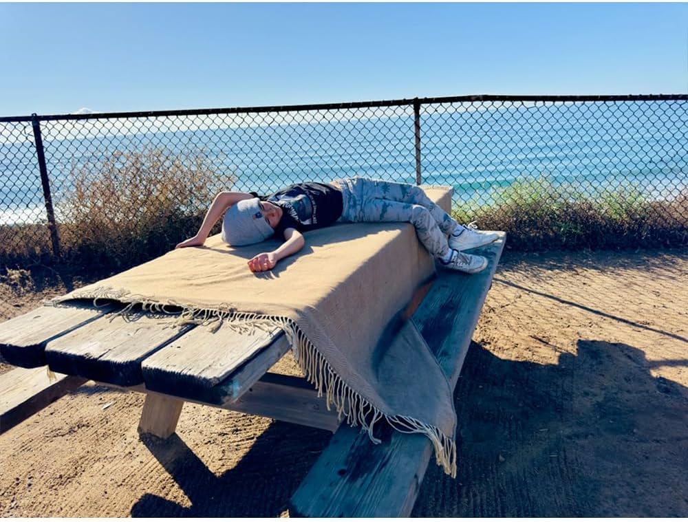 Waterproof 2 Layers Faux Picnic Blanket