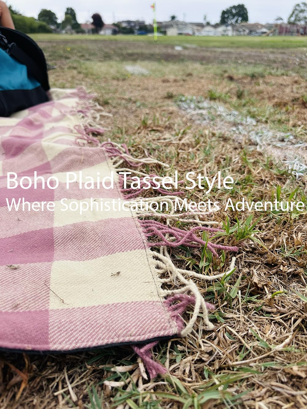 Waterproof 2 Layers Faux Picnic Blanket